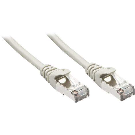 LINDY 48342 RJ45 Netzwerkkabel, Patchkabel CAT 5e F/UTP 1.00 m Grau mit Rastnasenschutz 1 St.
