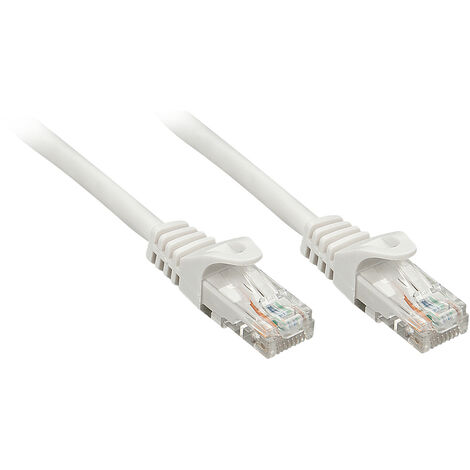 LINDY 48405 RJ45 Patchkabel CAT 5e F/UTP 10.00 m Grau  1 St.
