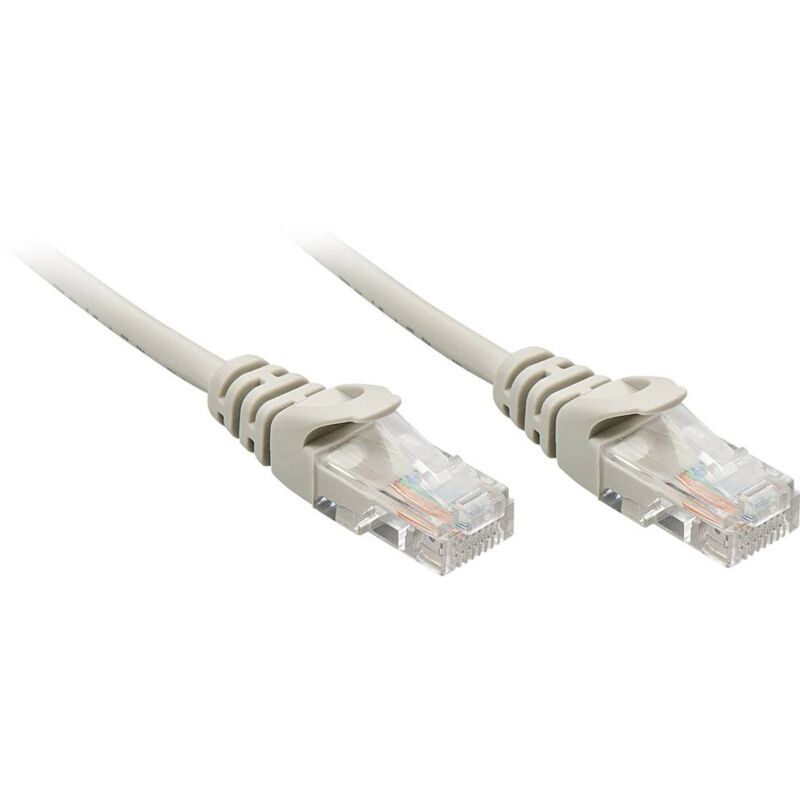 Lindy - 48372 RJ45 Câble réseau, câble patch cat 5e u/utp 50.00 m gris 1 pc(s)
