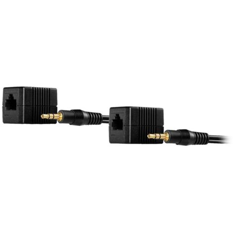 Lindy 70450 Estensore audio/video Trasmettitore e ricevitore di segnale AV  Nero