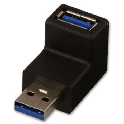 LINDY Adapter USB 3.0 Typ A 90° oben M/F Stecker Kupplung (71261)