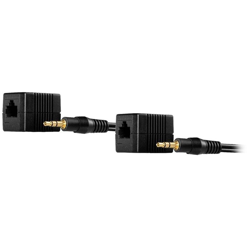 Audio, stéréo (jack 3.5 mm) Prolongateur audio câble réseau RJ45 100 m - Lindy