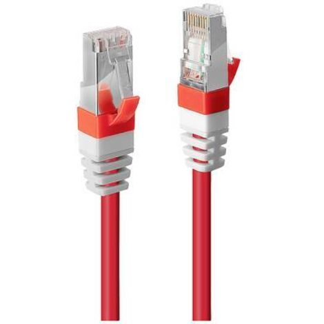 LINDY Câble réseau patch cat.6A S/FTP PIMF Premium - Cuivre - 10 Gbit - 500Mhz - LSOH - 5m - Rouge