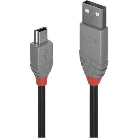 Renkforce Câble USB USB 2.0 USB-A mâle, USB-A femelle 0.25 m noir avec  interrupteur On/Off, contacts dorés RF-3322982