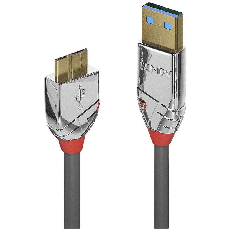 Lindy - 3m usb 3.0 Type A/Micro-B Cable Cromo Line 5 Gbit/s