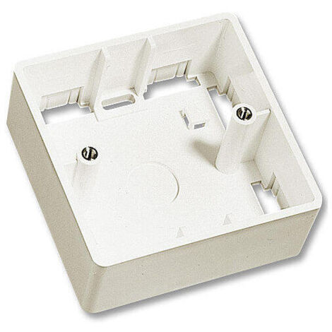Lindy caja de pared de superficie 1 elemento uk 86x86x47 mm blanco