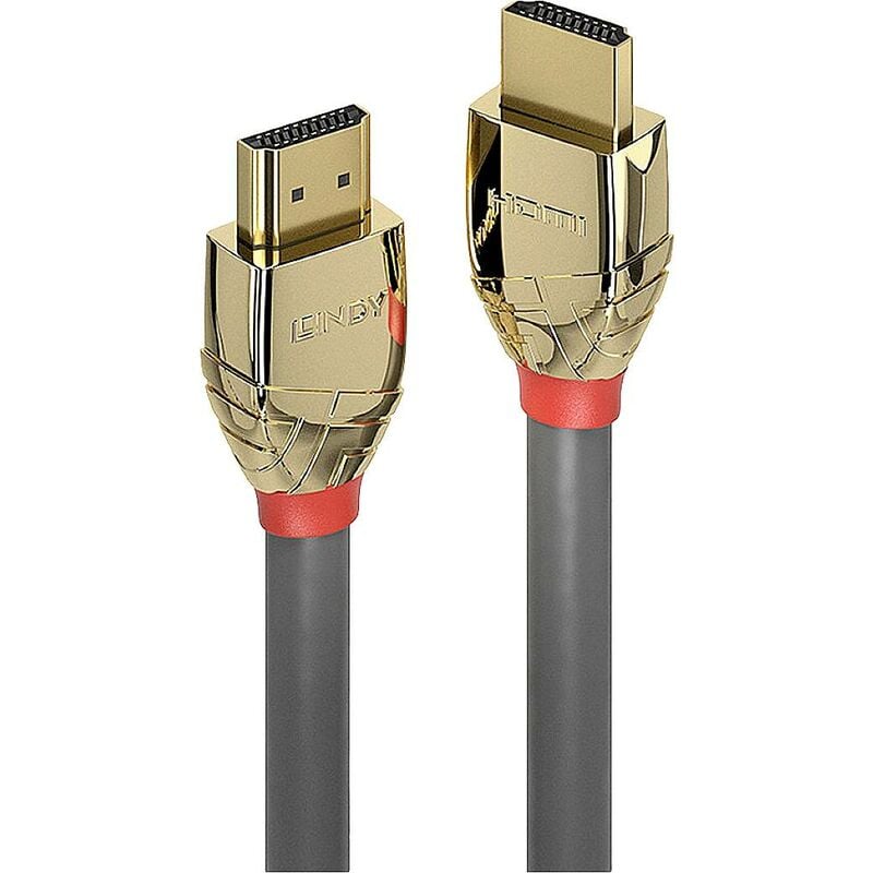 Câble de raccordement Lindy Fiche mâle hdmi-a, Fiche mâle hdmi-a 3.00 m gris 37603 8K uhd Câble hdmi S218962