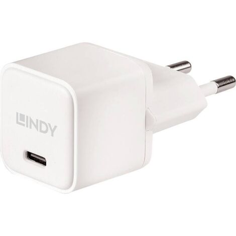 LINDY Chargeur USB 20 W USB-C® femelle (Power Delivery) PPS, Power Delivery 3.0 blanc intérieure Y341983