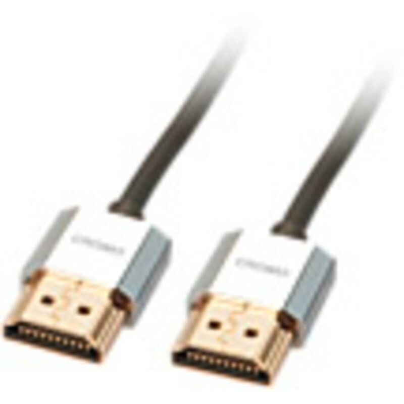 Lindy - Câble de raccordement hdmi Fiche mâle hdmi-a, Fiche mâle hdmi-a 1.00 m gris 41671 4K uhd, conducteur ofc, rond, b