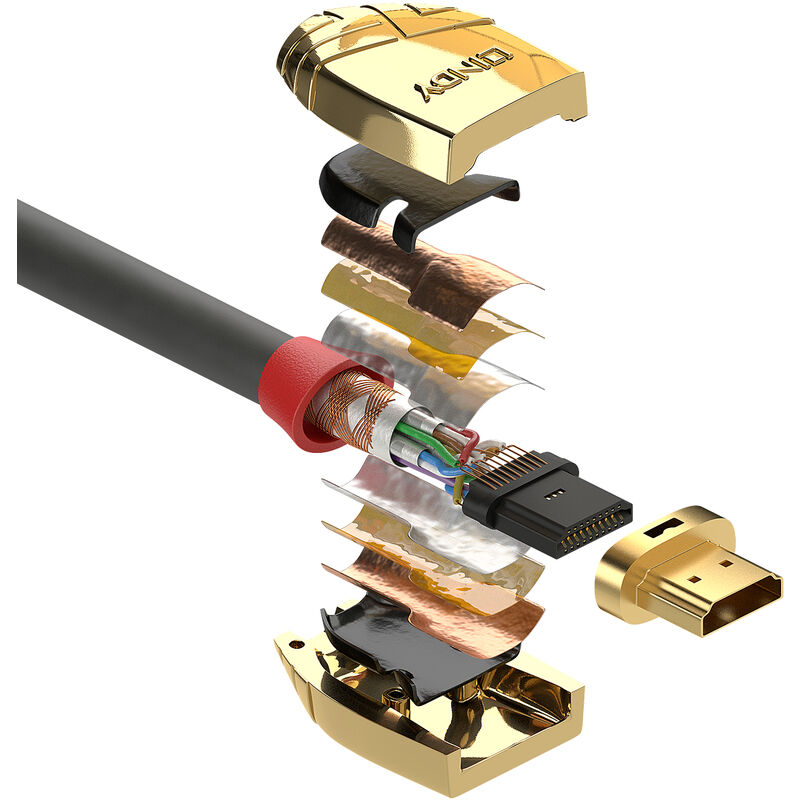Lindy - Modèle du produit : Gold Line hdmi 4K (7.5 m)
