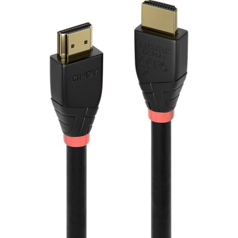 LINDY HDMI Cavo Spina HDMI-A, Spina HDMI-A 10.00 m Nero 41071 UHD 4K,, contatti connettore dorati Cavo HDMI