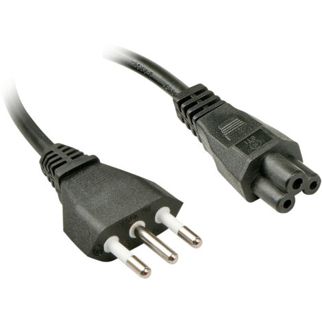 Lindy IEC-Netzkabel 2m Italien Netzst. IEC320 C5 (30408)