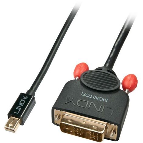 LINDY Kompatibles Mini DP auf DVI-D Kabel Schwarz 2m