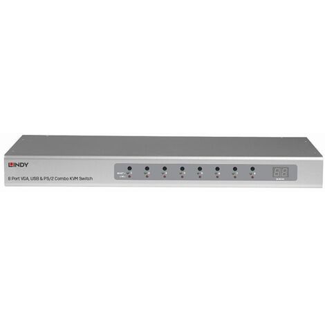 LINDY KVM Switch 8 Port VGA, USB PS2 Combo