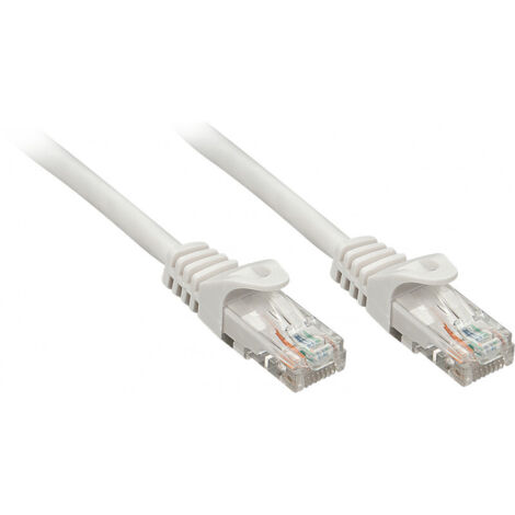 LINDY Lindy - Patch-Kabel - RJ-45 (M) bis RJ-45 (M) - 1,0m - UTP - CAT 5e - geformt, ohne Haken - Grau (48401)