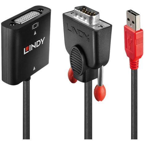 LINDY Monitor Convertitore [VGA - DVI]