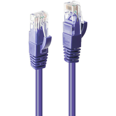 Lindy Patchkabel Cat6 U/UTP violett 0.50m (48121)