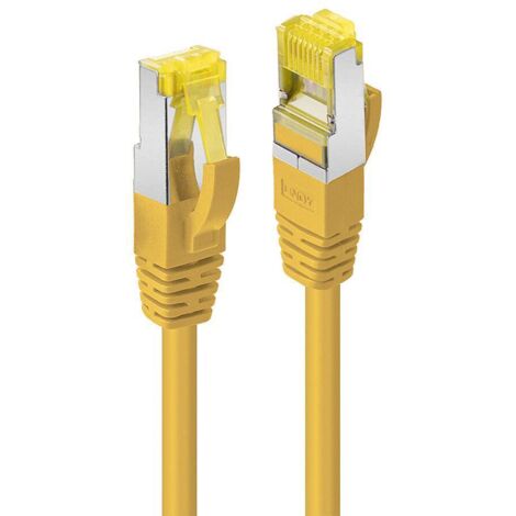 LINDY Patchkabel Cat6A RJ45 SFTP Cat7 LSZH Kabel gelb 15m