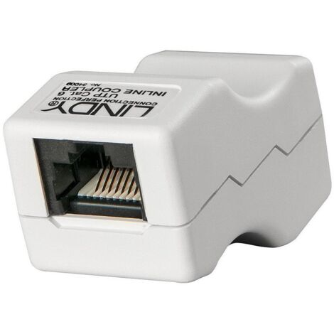 Lindy RJ-45 femmina -&gt femmina, UTP CAT6 (accoppiatore di linea) RJ45 grigio - Adattatore di cavo (UTP CAT6 (accoppiatore di linea), RJ45, RJ45, RJ45, femmina/femmina, grigio)