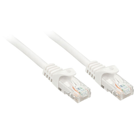 Lindy RJ-45/RJ-45 Cat6 5m cavo di rete Bianco U/UTP (UTP)