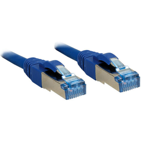 Lindy s/ftp patchcord cat6a. lsoh. cu. blue. 1.0m