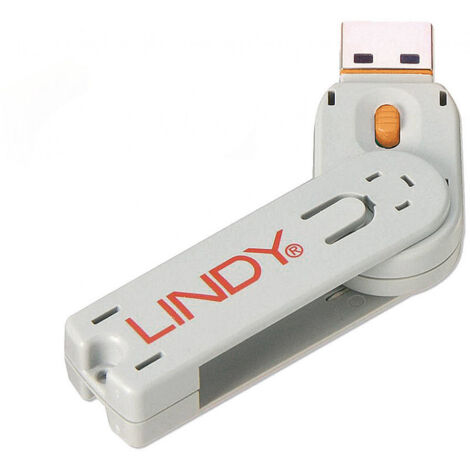 Lindy Schlüssel für USB Port Schloss orange