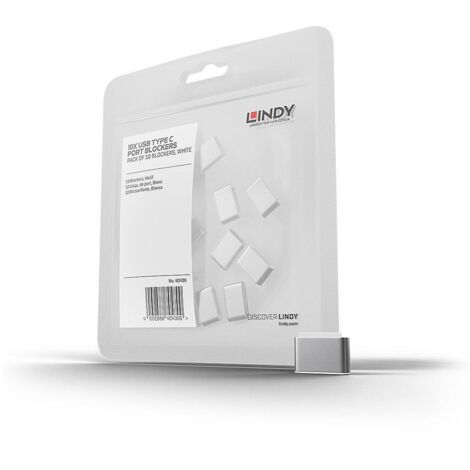 Lindy SERRATURE ADDIZIONALI USB C BIANCO