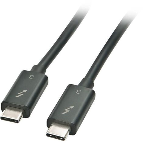 LINDY Thunderbolt™-Kabel  Thunderbolt™ 3 USB-C® Stecker, USB-C® Stecker 2.00 m Schwarz  41557