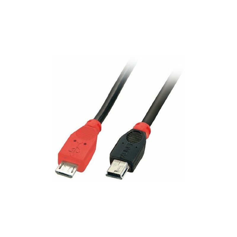 Lindy USB 2.0 Cable Micro-B/ Mini-B OTG, 0.5m