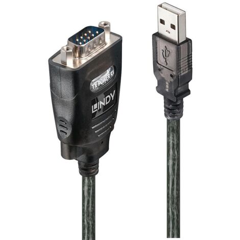 LINDY USB 2.0, série Adaptateur [1x USB - 1x RS232 mâle] 1.10 m C140681
