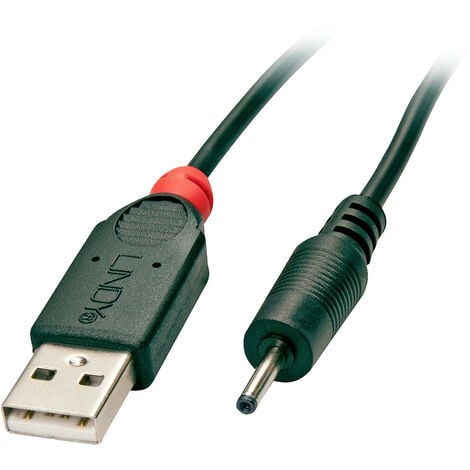 LINDY USB-Kabel USB 2.0 USB-A Stecker, DC Stecker 2,5 mm 1.50 m Schwarz 70265