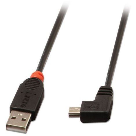 LINDY USB-Kabel  USB 2.0 USB-A Stecker, USB-Mini-B Stecker 0.50 m Schwarz  31970