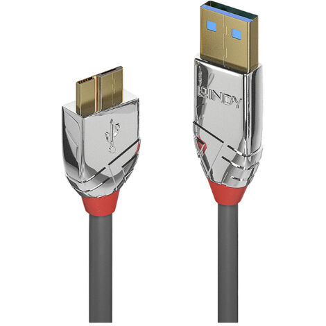 LINDY USB-Kabel  USB 3.2 Gen1 (USB 3.0 / USB 3.1 Gen1) USB-A Stecker, USB-Micro-B 3.0 Stecker 0.50 m