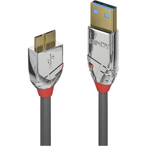 LINDY USB-Kabel  USB 3.2 Gen1 (USB 3.0 / USB 3.1 Gen1) USB-A Stecker, USB-Micro-B 3.0 Stecker 2.00 m