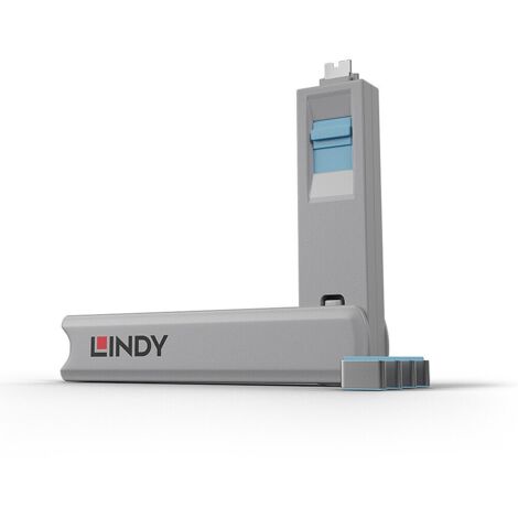 Lindy USB Typ C Port Schloss blau