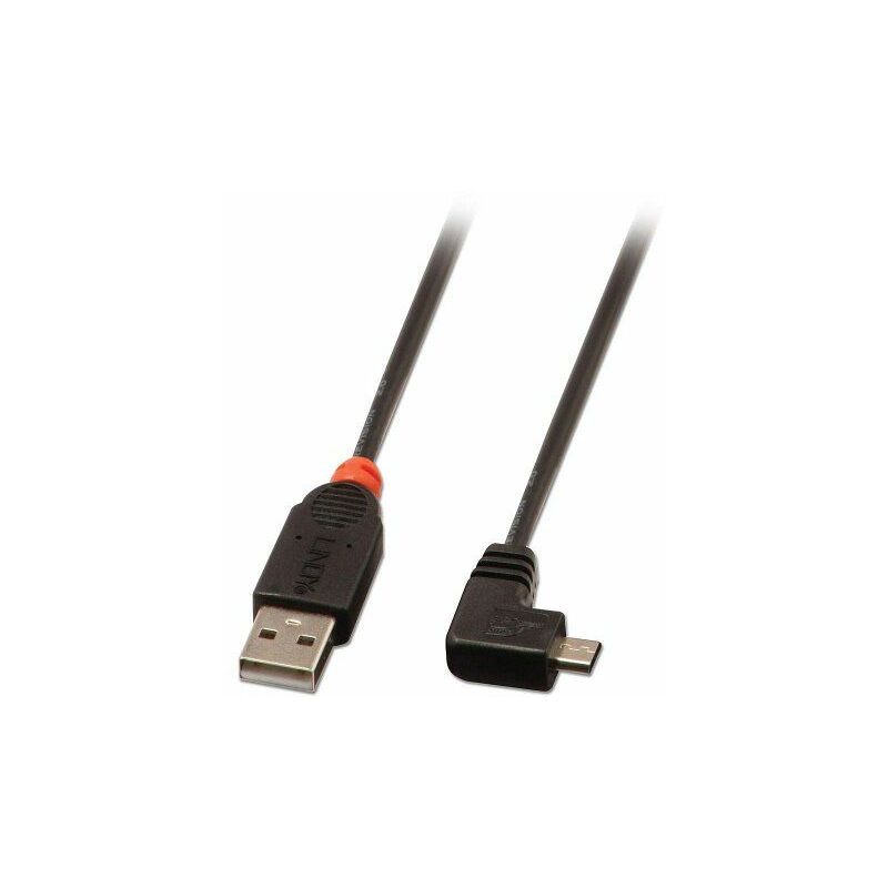 Lindy USB2.0 A/Micro-B 90 Degree 2m