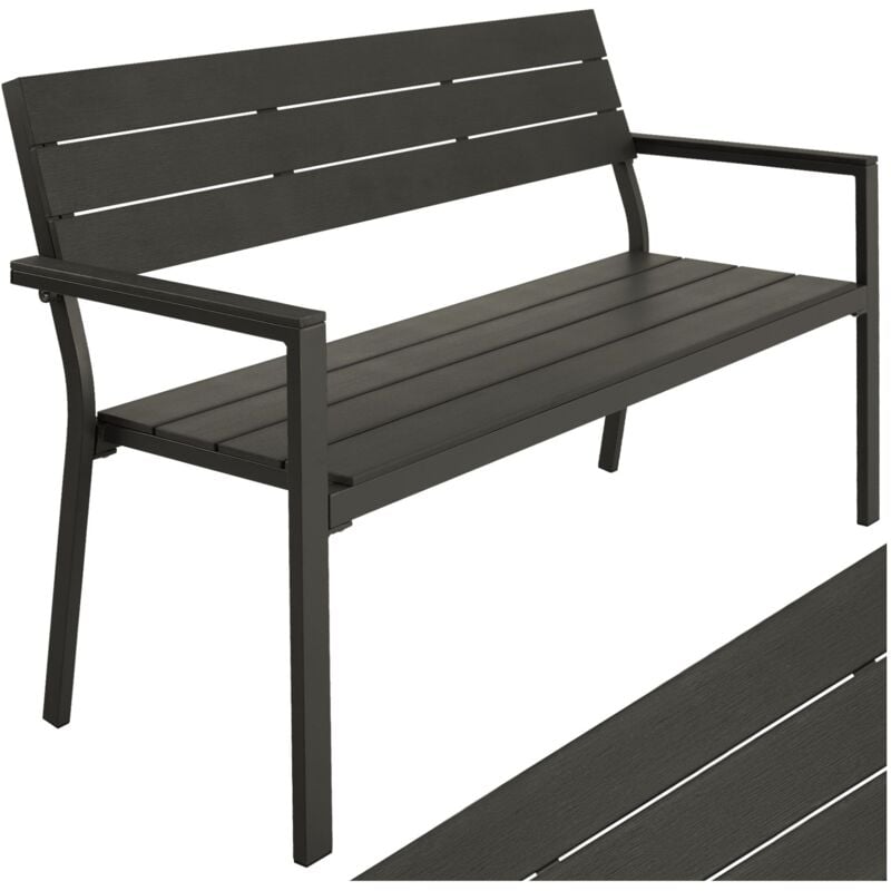 Line Garden Bench - dark grey