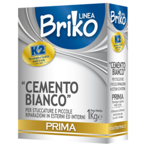 LINEA BRIKO CEMENTO BIANCO DA  1 KG- 12,0 pz