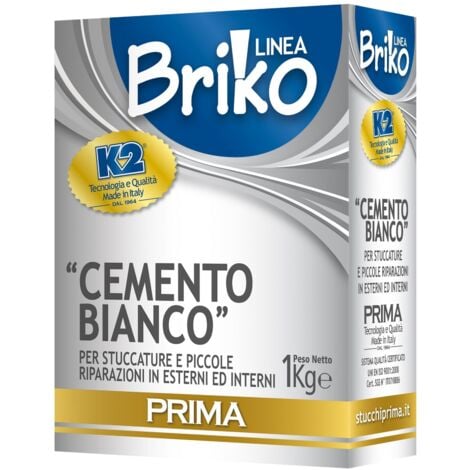 LINEA BRIKO CEMENTO BIANCO DA KG. 1. Prezzo per 1 pezzo.