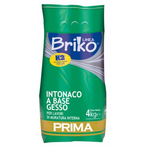 Linea Briko Intonaco Per Interno Da 4 Kg - 4 Pz