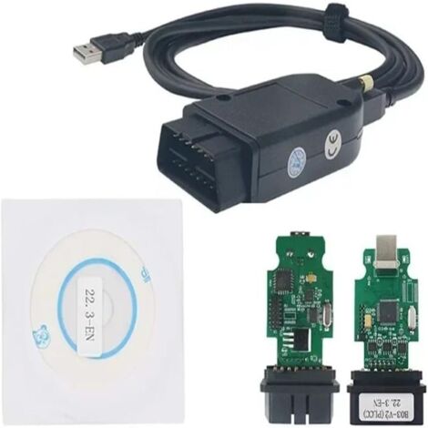 Línea de diagnóstico OBD2 Versión 2025 HEX V25.3 Negro Inglés EN (última versión por defecto)