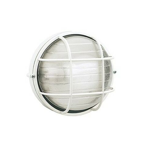 Línea de jaula industrial redonda blanca de techo pequeño