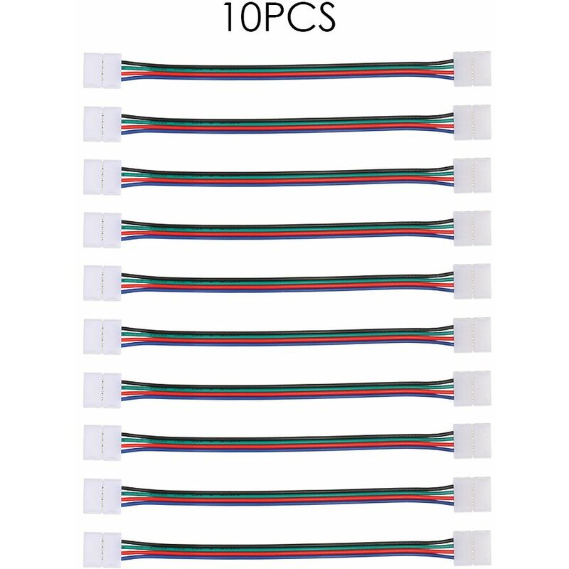 

Linea de soldadura de extension de 4 pines para tira de luz LED RGB, paquete de 10