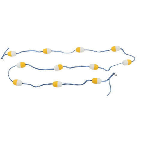 Linea di vita riutilizzabile in PVC da 5 m/7 cm, preassemblata per piscina coperta.