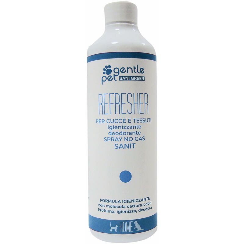 Image of Linea Gentle pet Rampi- REFRESHER deodorante no gas CUCCE E TESSUTI a contatto con animali, cani e gatti SANIT 500 ml