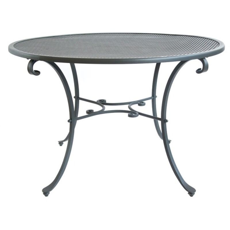 Cruccolini Tavolo Tavolino In Ferro Battuto D.cm.120 H.76 Tavoli Ar...