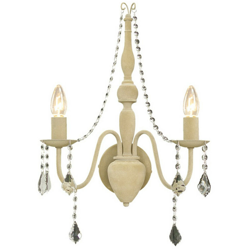 Image of Linea Verdace Lighting - Linea Verdace Bardini Applique a 2 luci a candela beige