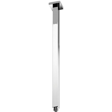 Lineabeta - Deckenduscharm Quadro Supioni 25cm Gelenk ½ Messing Chrom