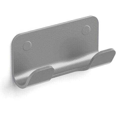 Lineabeta - Doppelter Kleiderbügel Saeta aus mattgrauem Aluminium