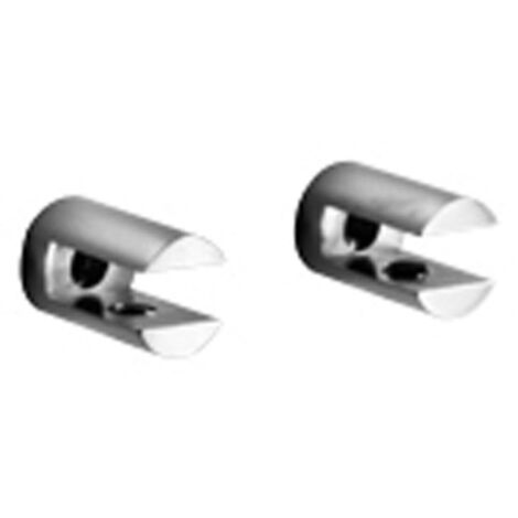 Lineabeta - Paar Picola Regalhalter aus verchromtem Messing